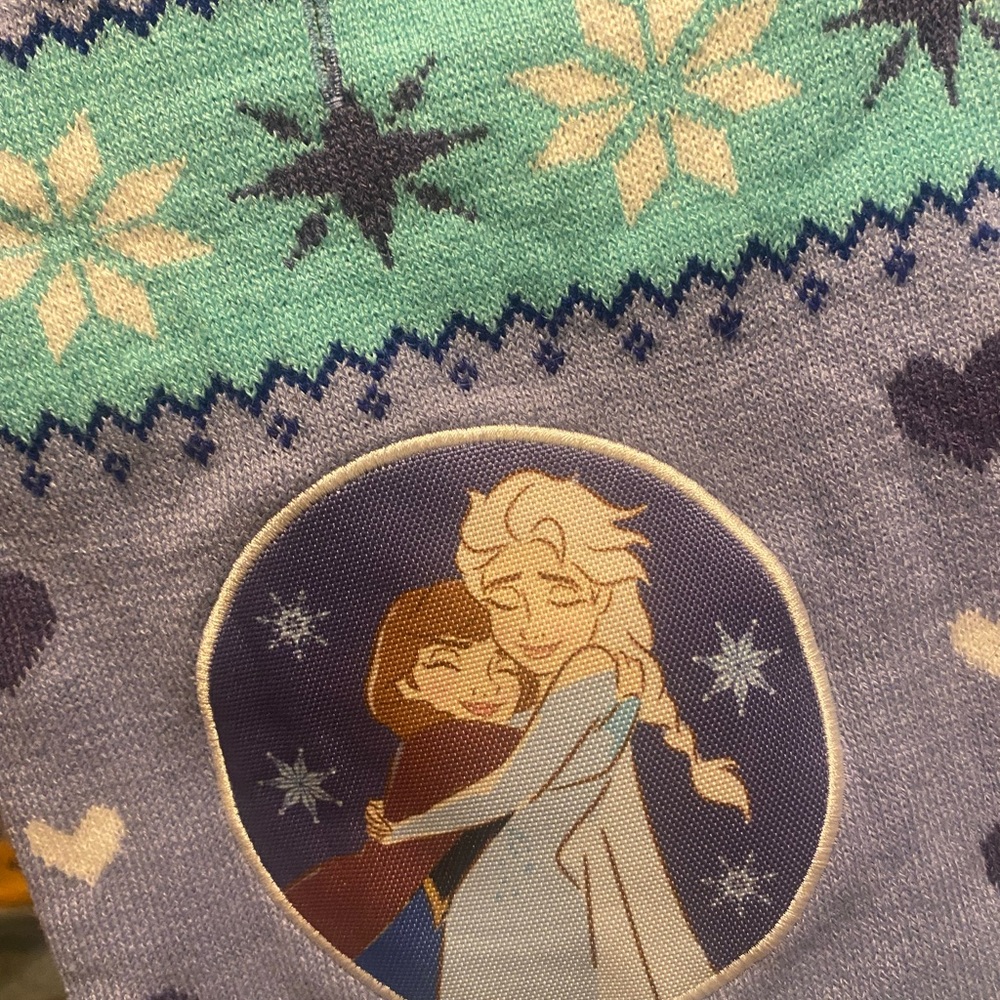 FROZEN Disney’s frozen NWT dog sweater periwinkle & aqua SZ Med - Picture 5 of 13